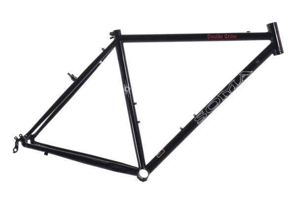 Soma Double Cross CX Gravel Bike Frame - 50cm Steel Canti Brake Black soma double cross cx gravel bi 0 1750475712 - AROUNDTHECYCLE