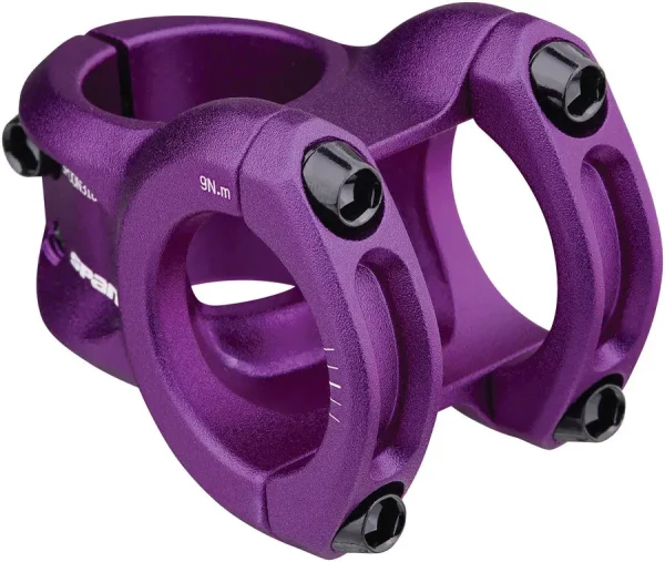 Spank Spoon 318 Mountain Bike Stem - 33mm Length, 31.8mm Clamp, Purple spank spoon 318 mountain bike 0 1750476432 - AROUNDTHECYCLE