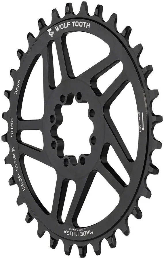 SRAM 8-Bolt 36T Chainring - Wolf Tooth Drop-Stop B Mount sram 8 bolt 36t chainring wolf 0 1750475798 - AROUNDTHECYCLE