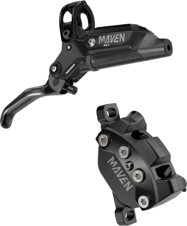 SRAM Maven Silver Rear Disc Brake Set - 4-Piston Post Mount sram maven silver rear disc br 0 1750476134 - AROUNDTHECYCLE