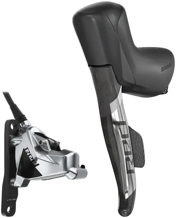 SRAM RED eTap AXS HRD Lever & Caliper Kit - Left Flat Mount, 20mm Offset, Black/Silver sram red etap axs hrd lever ca 0 1750477010 - AROUNDTHECYCLE