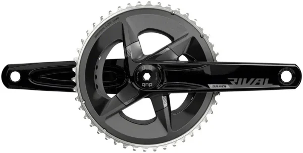 SRAM Rival AXS 2x12-Speed DUB Crankset - 107 BCD Black D1 sram rival axs 2x12 speed dub 0 1750476225 - AROUNDTHECYCLE
