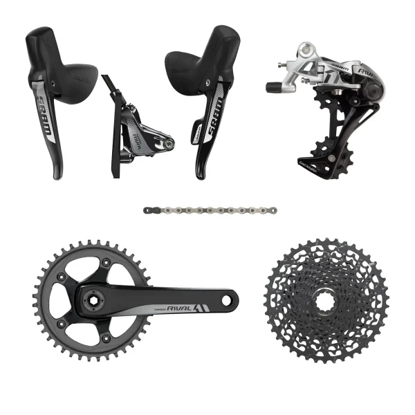 SRAM Rival HRD 1x11 Gravel Groupset - 42t/11-42t Cassette for All-Road/CX Bikes sram rival hrd 1x11 gravel gro 0 1750475660 - AROUNDTHECYCLE
