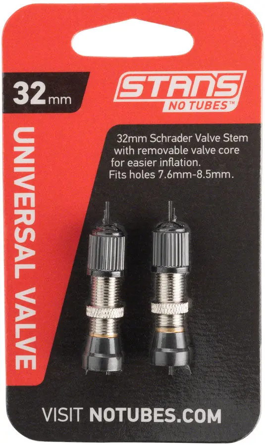 Stans NoTubes 32mm Brass Schrader Valve Stems - Universal Pair stans notubes 32mm brass schra 0 1750477044 - AROUNDTHECYCLE