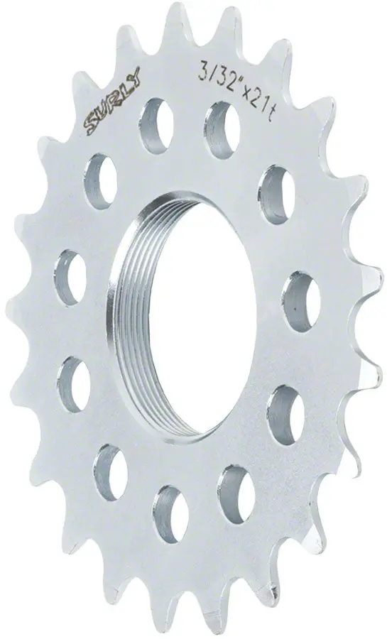 Surley TrackCog Silver Finish - Includes Size & Teeth Count surley trackcog silver finish 0 1750476532 - AROUNDTHECYCLE