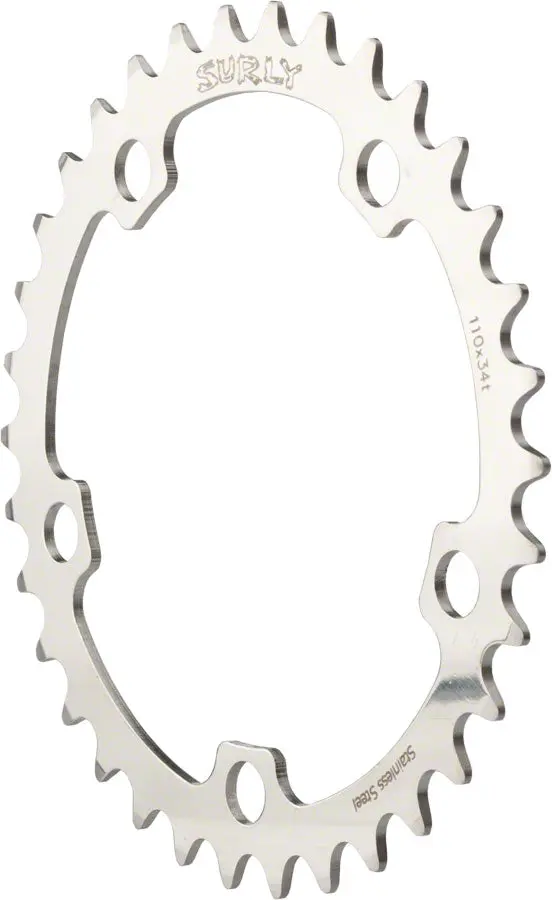 Surly 36T 110mm BCD Stainless Steel Bicycle Chainring surly 36t 110mm bcd stainless 0 1750476146 - AROUNDTHECYCLE