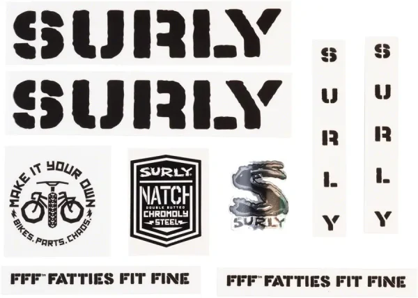 Surly Bike Overspray Decals | Matte Black Stickers for Cycling surly bike overspray decals ma 0 1750476527 - AROUNDTHECYCLE