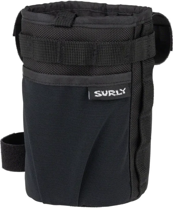 Surly Black Dugout Feedbag - Handlebar Storage Pouch surly black dugout feedbag han 0 1750476303 - AROUNDTHECYCLE