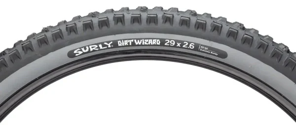 Surly Dirt Wizard 29x2.6 Tubeless MTB Tire - Black Slate surly dirt wizard 29x26 tubele 0 1750476527 - AROUNDTHECYCLE