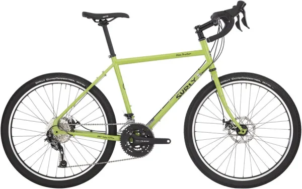 Surly Disc Trucker Touring Bike - Steel Frame & Pea Lime Soup surly disc trucker touring bik 0 1750476588 - AROUNDTHECYCLE