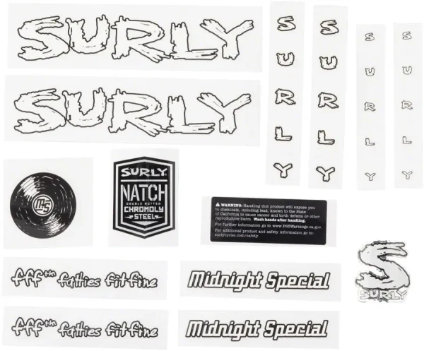 Surly Midnight Special Bike Frame Decals | White Record Edition surly midnight special bike fr 0 1750476149 - AROUNDTHECYCLE