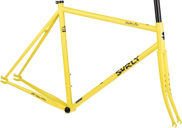 Surly Steamroller Steel Frameset - Banana Yellow 700c surly steamroller steel frames 0 1750476584 - AROUNDTHECYCLE