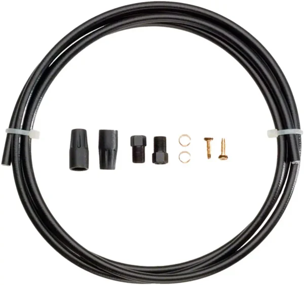 Tektro High-Pressure Hydraulic Brake Hose Kit - 2000mm Length, 5.5mm Diameter, Black tektro high pressure hydraulic 0 1750476454 - AROUNDTHECYCLE