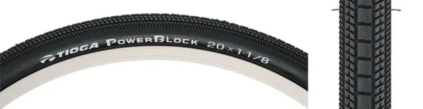 Tioga Reinforced Durable Bike Tire - Black Clincher tioga reinforced durable bike 0 1750477298 - AROUNDTHECYCLE