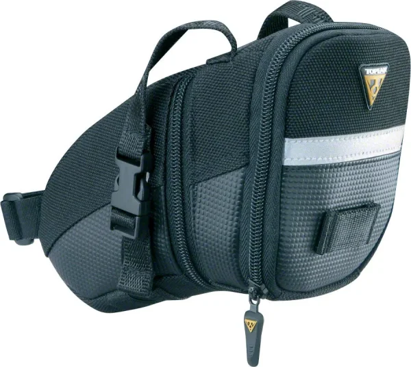 Topeak Aero Wedge Seat Pack - Black Compact Bike Storage topeak aero wedge seat pack bl 0 1750477505 - AROUNDTHECYCLE