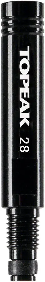 Topeak Deep Dish Wheel Valve Extenders - 28mm Black Pair topeak deep dish wheel valve e 0 1750476878 - AROUNDTHECYCLE