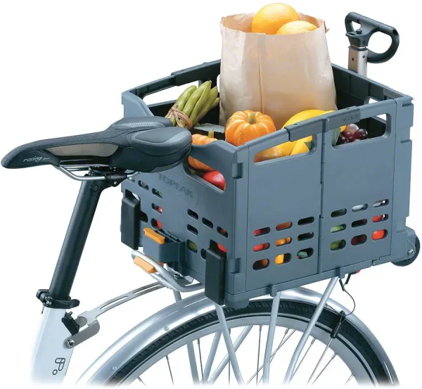 Topeak MTX Folding Bike Basket - Compact Rear Trolley Carrier topeak mtx folding bike basket 0 1750476688 - AROUNDTHECYCLE