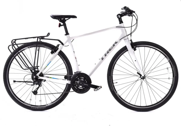 Trek 7.4 FX Hybrid Bike | Used 20in White Alloy Frame, Shimano 3x9 Speed trek 74 fx hybrid bike used 20 0 1750476105 - AROUNDTHECYCLE