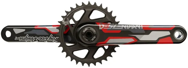 TruVativ Troy Lee Collab Descendant MTB Crankset - Red 170mm truvativ troy lee collab desce 0 1750476727 - AROUNDTHECYCLE