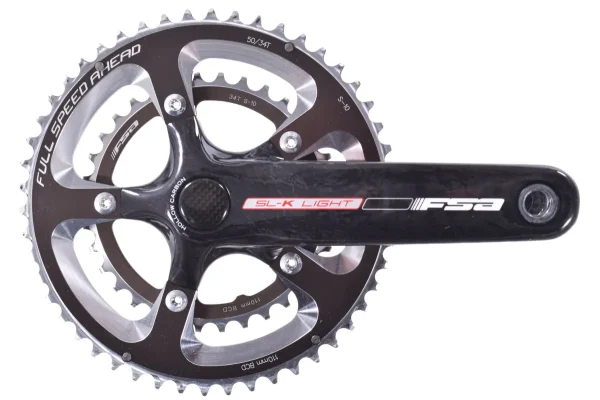 Used FSA SLK Carbon Road Crank 50/34 110 BCD used fsa slk carbon road crank 0 1750475693 - AROUNDTHECYCLE