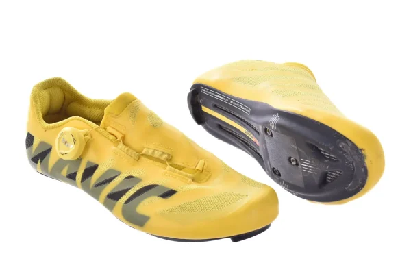 Used Mavic Cosmic SL Shoes - Yellow, US 7.5 / EU 40.66 used mavic cosmic sl shoes yel 0 1750476232 - AROUNDTHECYCLE