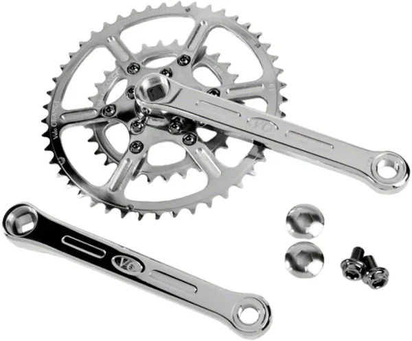 Velo Orange Rando Crankset 46/30t 175mm Polished Stainless velo orange rando crankset 463 0 1750476727 - AROUNDTHECYCLE