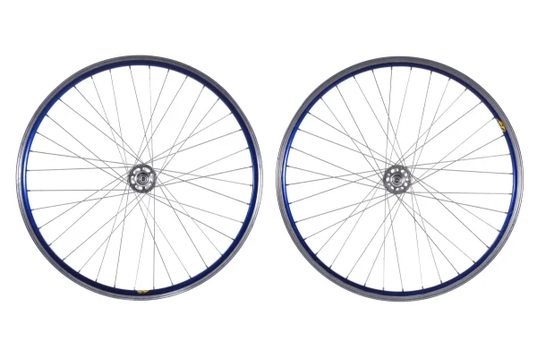 Vintage Campagnolo Fixed Gear Wheelset - Blue Track Rims Used vintage campagnolo fixed gear 0 1750475707 - AROUNDTHECYCLE