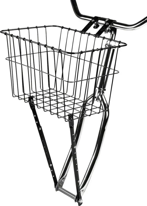 Wald 198 Adjustable Front Bike Basket - Gloss Black wald 198 adjustable front bike 0 1750476627 - AROUNDTHECYCLE