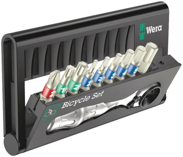 Wera Bicycle Tool Set - Mini Bit Ratchet & Bits, 9-Piece wera bicycle tool set mini bit 0 1750476661 - AROUNDTHECYCLE