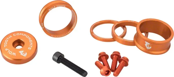 Wolf Tooth 15mm Orange Bike Headset Spacer Kit wolf tooth 15mm orange bike he 0 1750476623 - AROUNDTHECYCLE