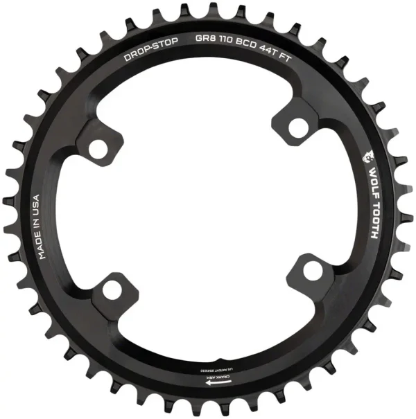 Wolf Tooth 38t Shimano GRX Chainring - 110 Asymmetric BCD, 4-Bolt Drop-Stop Flattop wolf tooth 38t shimano grx cha 0 1750476463 - AROUNDTHECYCLE