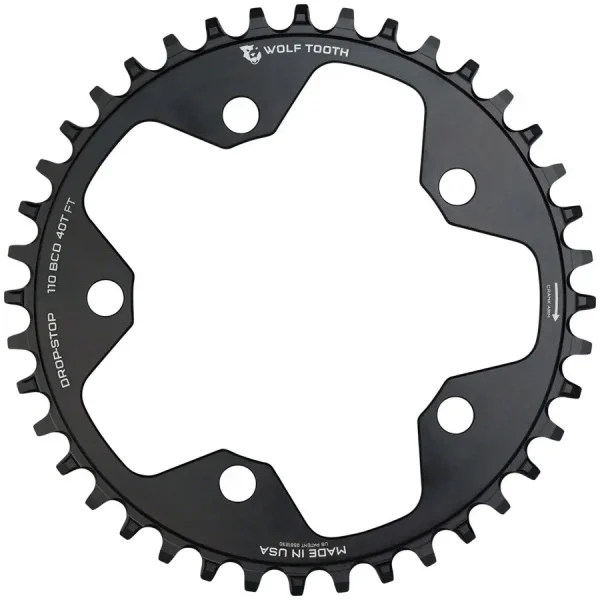 Wolf Tooth 40T Chainring - 110 BCD 5-Bolt for Road & Cyclocross Bikes wolf tooth 40t chainring 110 b 0 1750476105 - AROUNDTHECYCLE