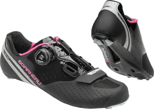 Women's Garneau Carbon Road Bike Shoes BOA Black Pink womens garneau carbon road bik 0 1750477443 - AROUNDTHECYCLE