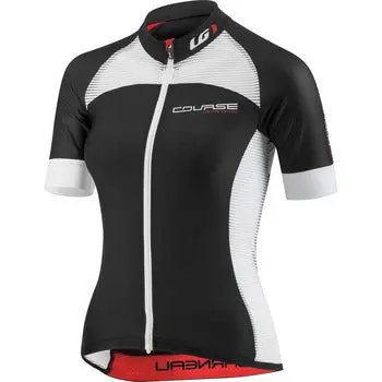 Women's Louis Garneau Superleggero Full-Zip Jersey - Black/White XL womens louis garneau superlegg 0 1750477521 - AROUNDTHECYCLE