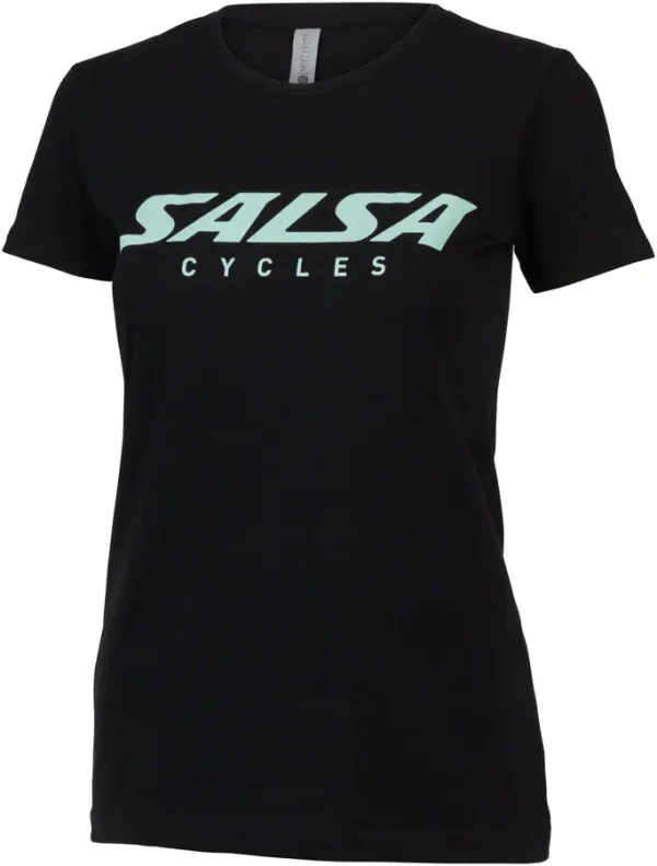 Women's Salsa Block Graphic Tee - Black/Grey/Blue, Medium Size womens salsa block graphic tee 0 1750476572 - AROUNDTHECYCLE